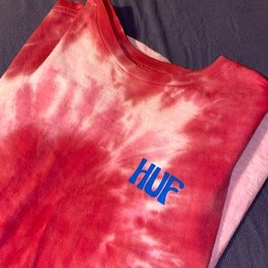 HUF Tye Dye Pink Tee